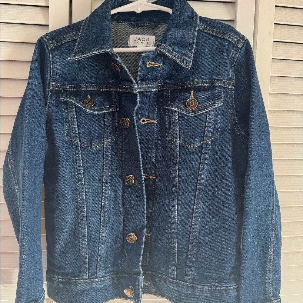 NWOT Janie and Jack Blue Denim Jacket Kids 5-6